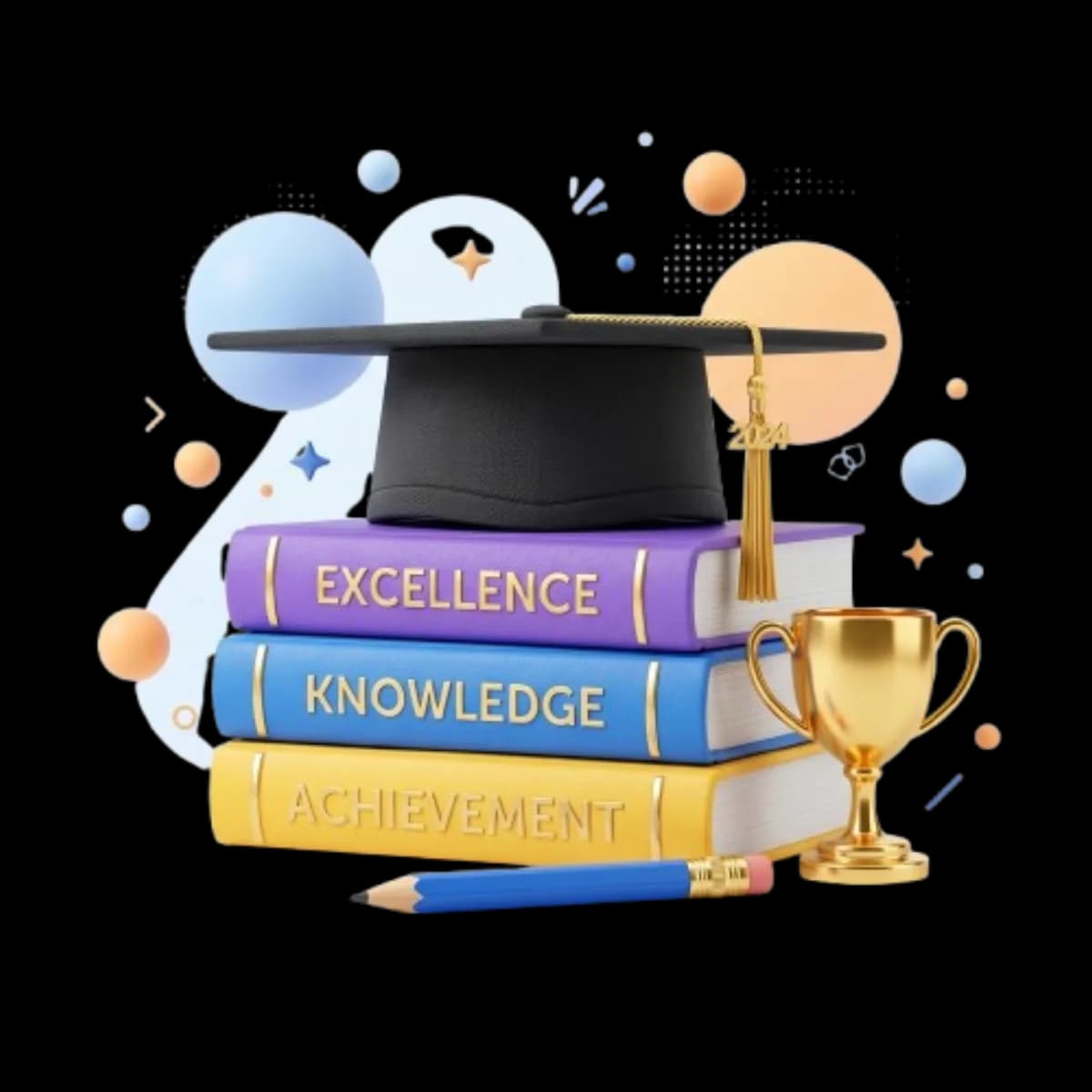 JEE & Olympiad Preparation 3D Asset