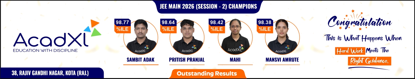 JEE Advanced AIR Rankers at AcadXL – Top 100 Results